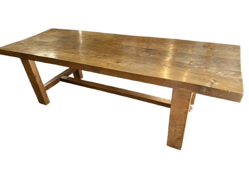 ANTIQUE NORMANDY ELM FARMHOUSE TABLE - ADDITIONAL PHOTO 1
