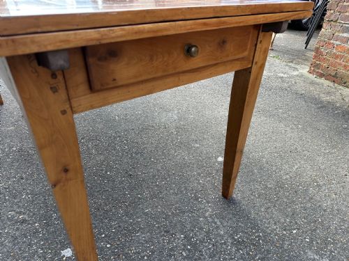 19TH CENTURY CHERRY DOUBLE EXTENDING FARMHOUSE TABLE - ADDITIONAL PHOTO 3