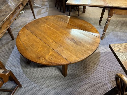 19TH CHERRY DROP LEAF COFFEE TABLE - ADDITIONAL PHOTO 1