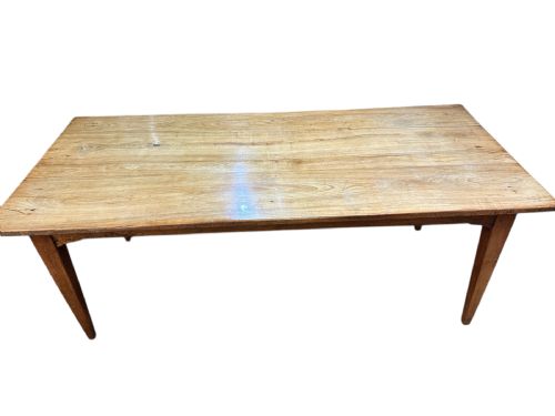 19TH CENTURY RUSTIC CHERRY FARMHOUSE TABLE - ADDITIONAL PHOTO 1