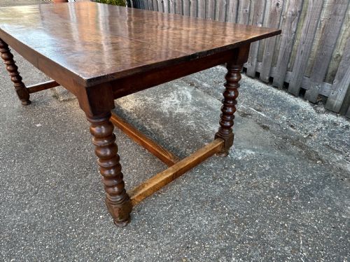18TH CENTURY AND LATER ELM AND OAK REFECTORY TABLE - ADDITIONAL PHOTO 2