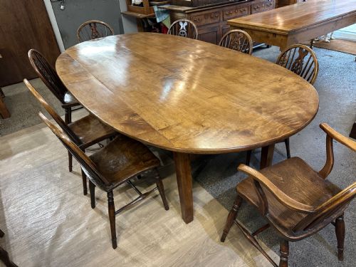 19TH CENTURY SYCAMORE OVAL DINING TABLE - ADDITIONAL PHOTO 1