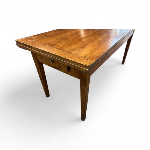 19TH CENTURY CHERRY DOUBLE EXTENDING DINING TABLE - ADDITIONAL PHOTO 4