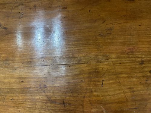 19TH CENTURY RUSTIC CHERRY FARMHOUSE TABLE WITH BREADSIDE - ADDITIONAL PHOTO 4