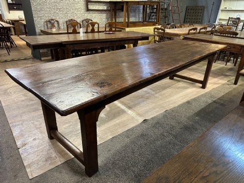 LARGE ENGLISH 18TH CENTURY FARMHOUSE TABLE - ADDITIONAL PHOTO 4