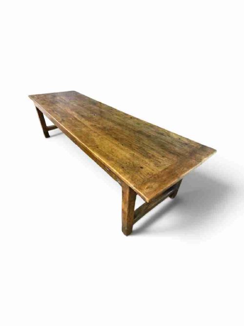 Rare Late 18th Century English Oak and Beech Farmhouse Table