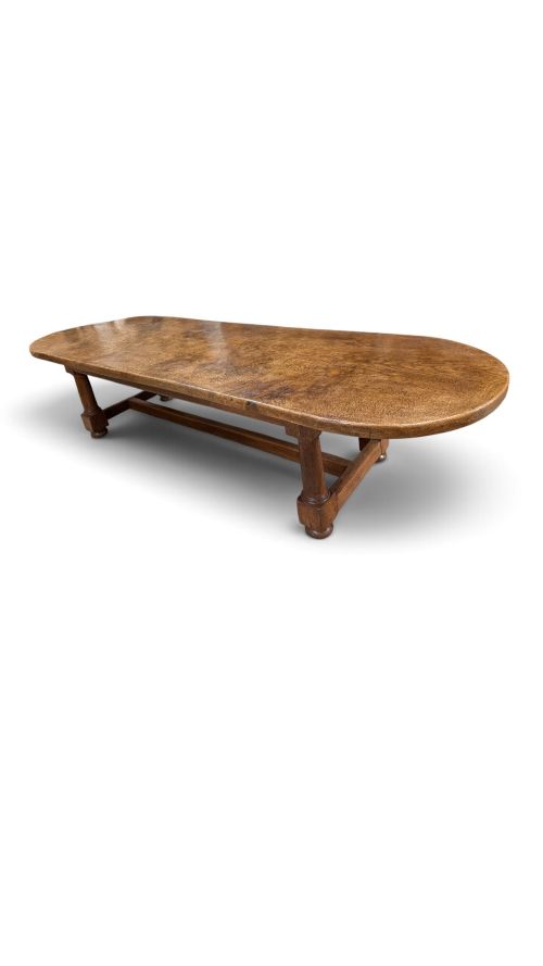 Antique Single Plank Oak Dining Table