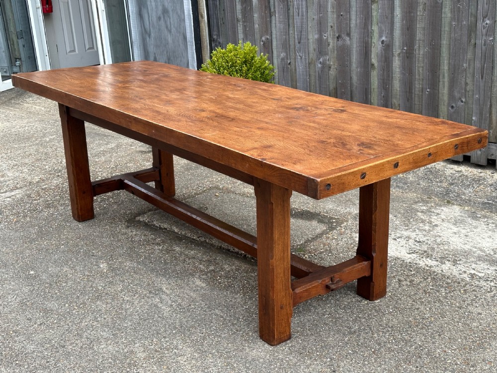Antique Elm Farmhouse Table 