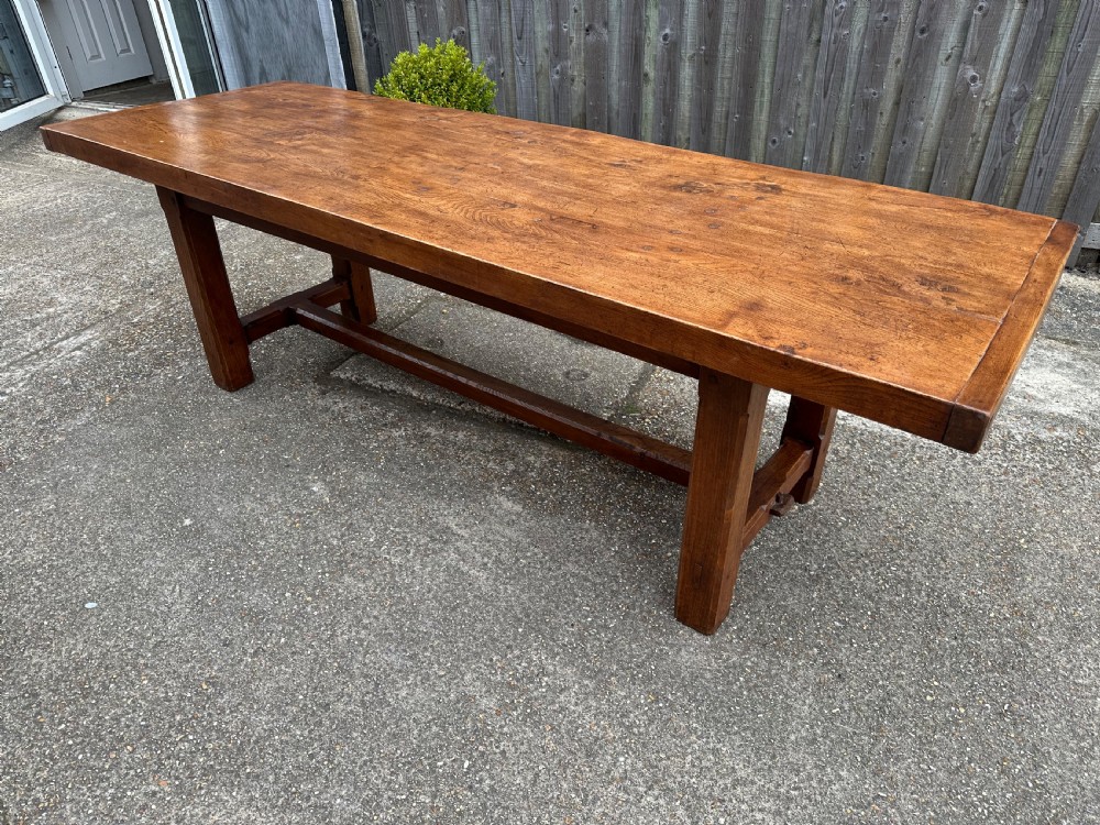 Antique Elm Farmhouse Table  View II