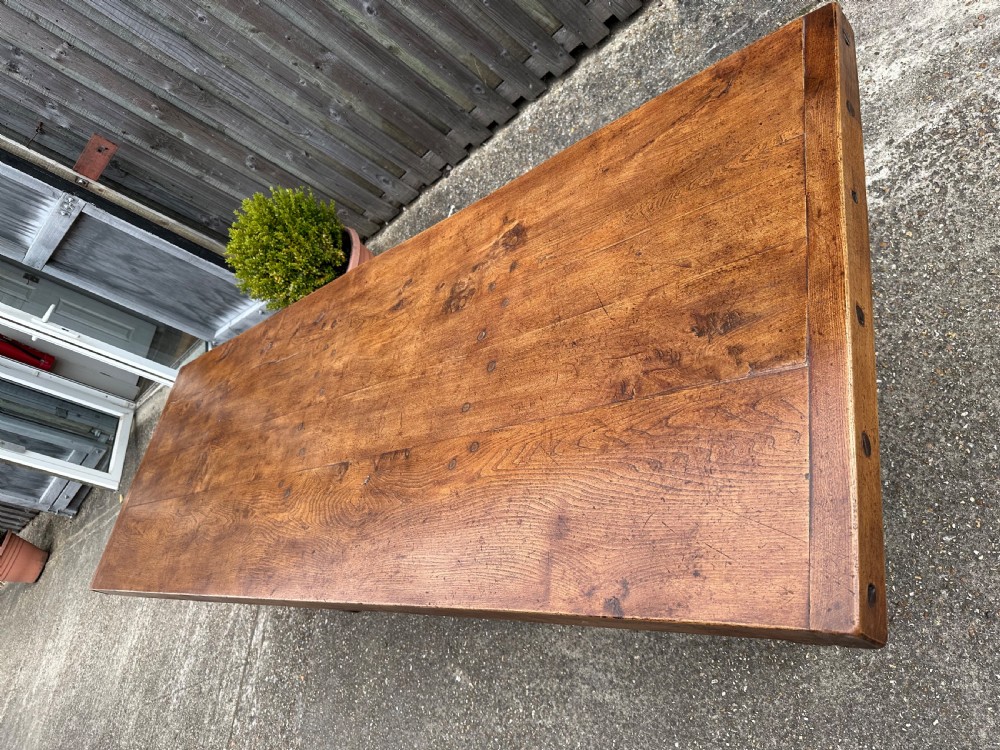 Antique Elm Farmhouse Table  View III