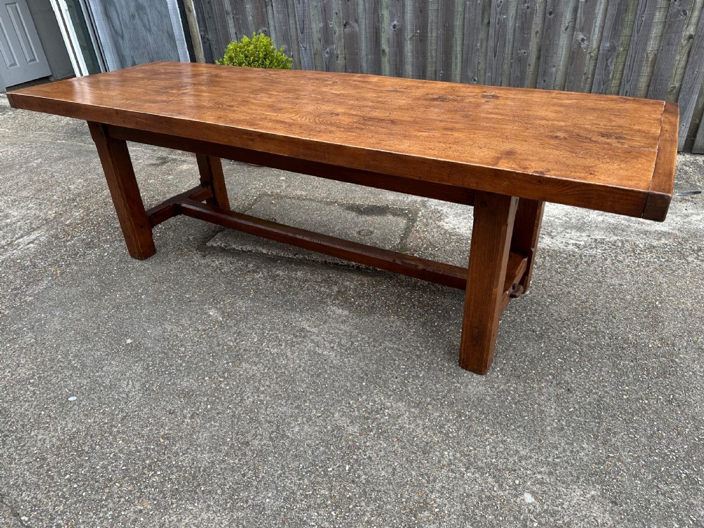Antique Elm Farmhouse Table  View IV