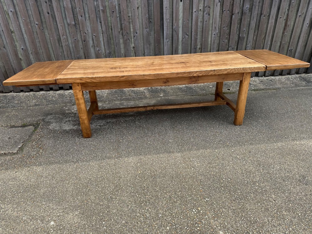 19th Century Ash Farmhouse Table  View V