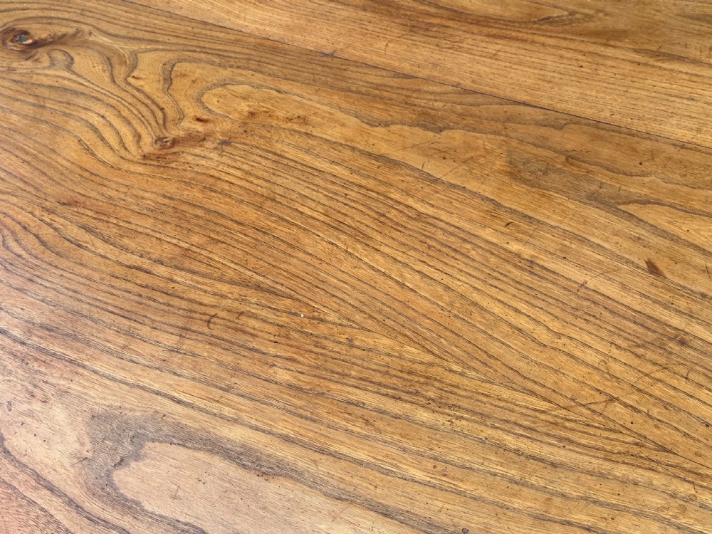 Antique Elm Farmhouse Table  View II