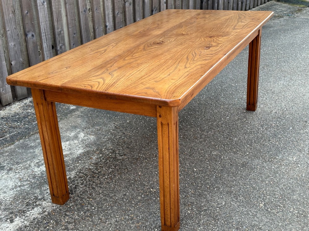 Antique Elm Farmhouse Table  View III