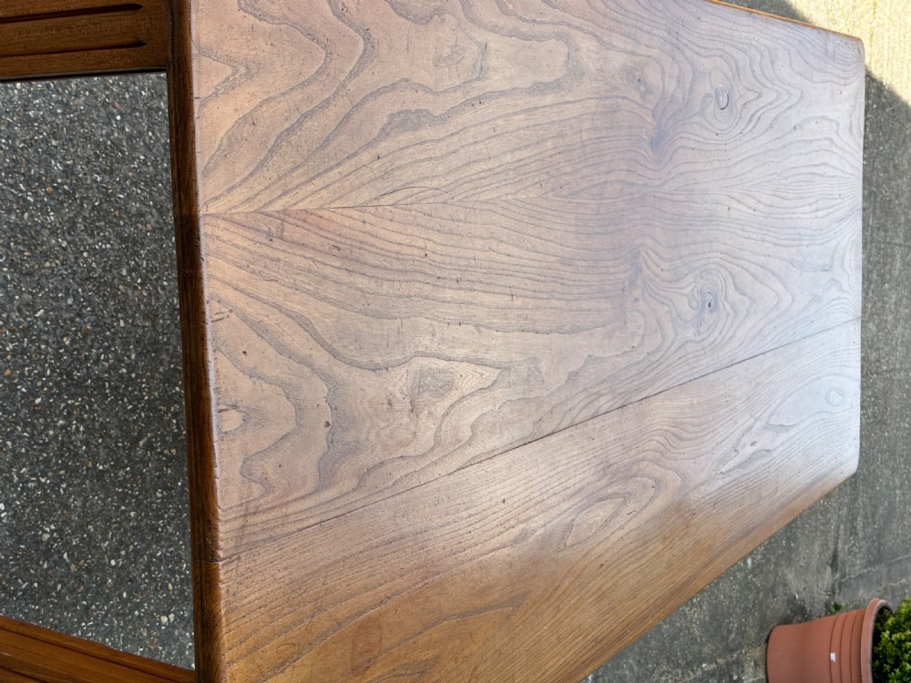 Antique Elm Farmhouse Table  View IV