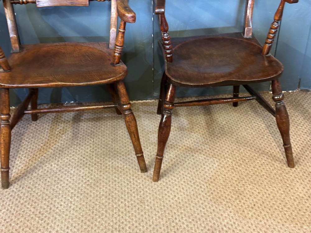 Two Antique Windsor Carver Chairs View II
