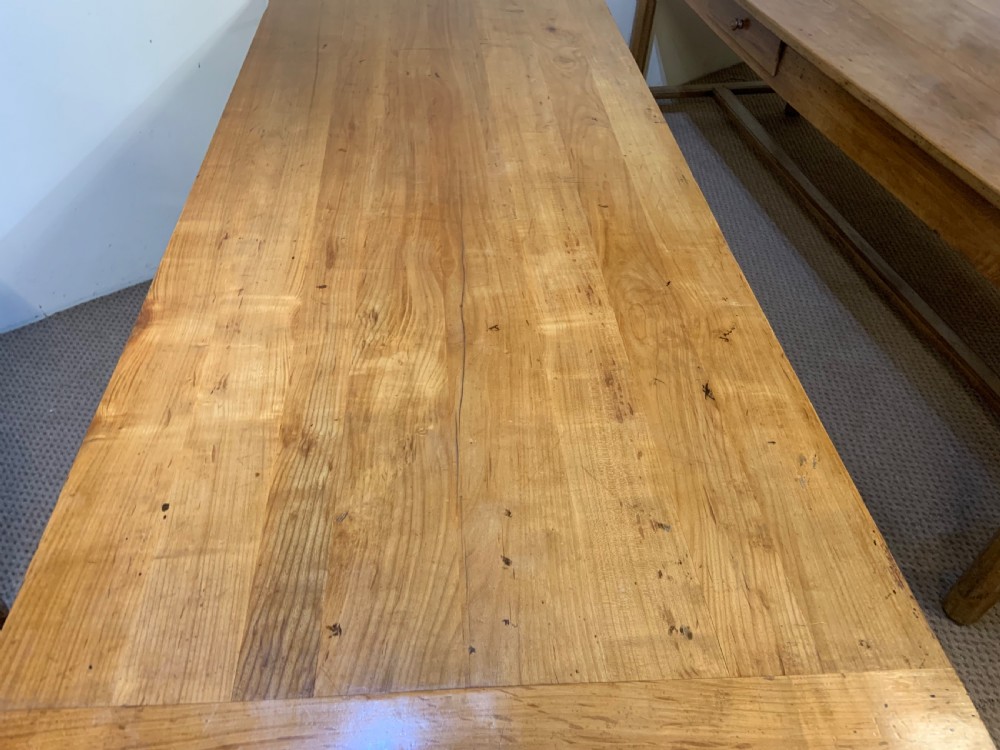 19th Century Cherry Single Drawer-leaf Farmhouse Table  View II