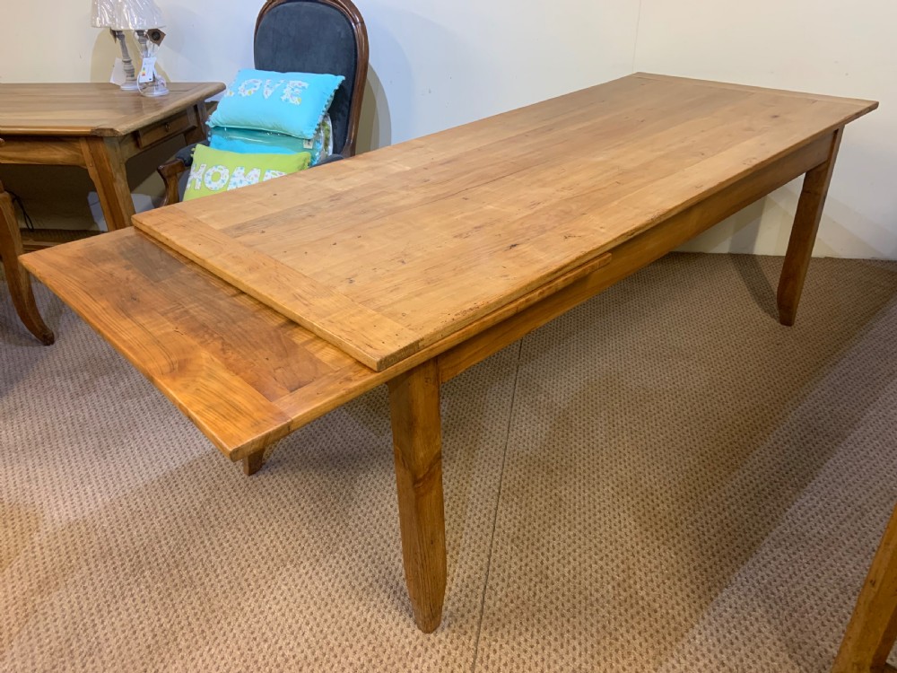 19th Century Cherry Single Drawer-leaf Farmhouse Table  View III