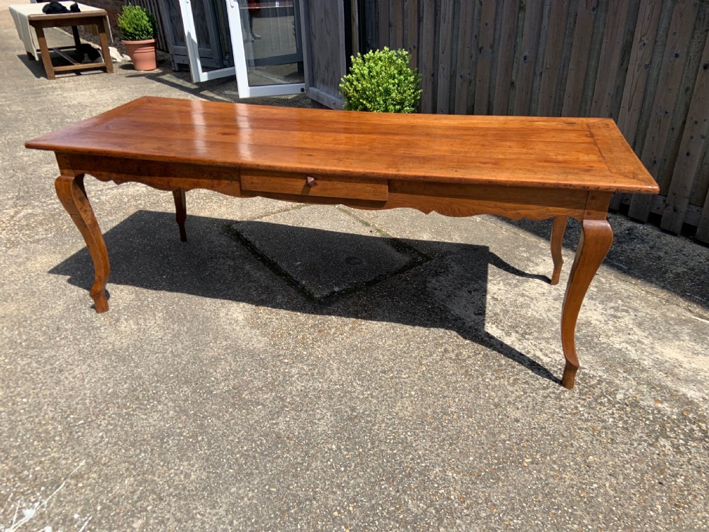 Louis XV Cherry Dining Table with Bread Slide