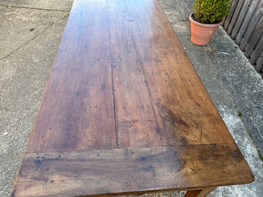 18th Century Walnut/Fruitwood Farmhouse Table View VIII