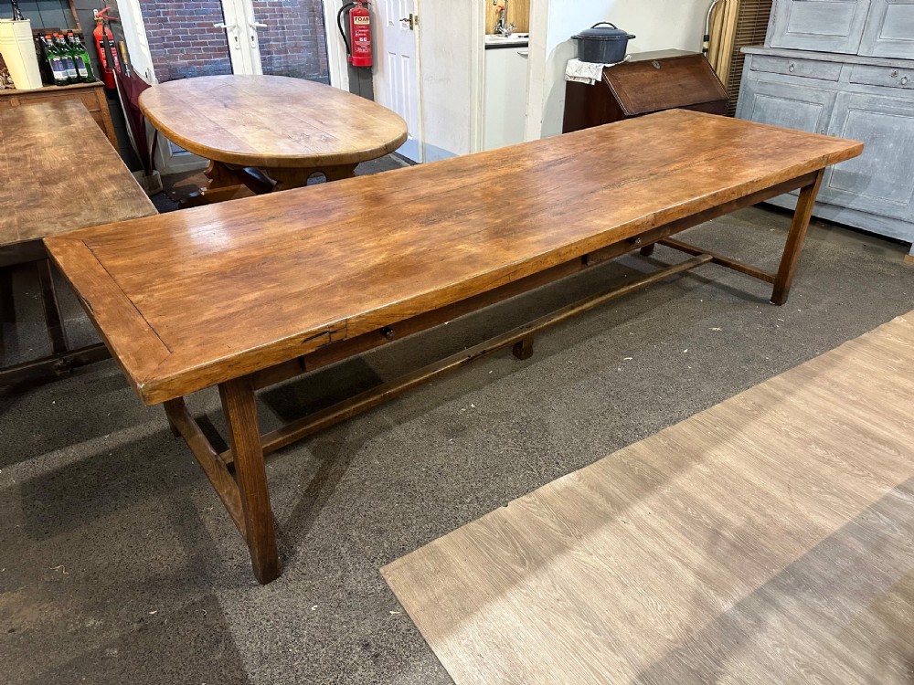 Early 19th Century Beech Farmhouse Table View II