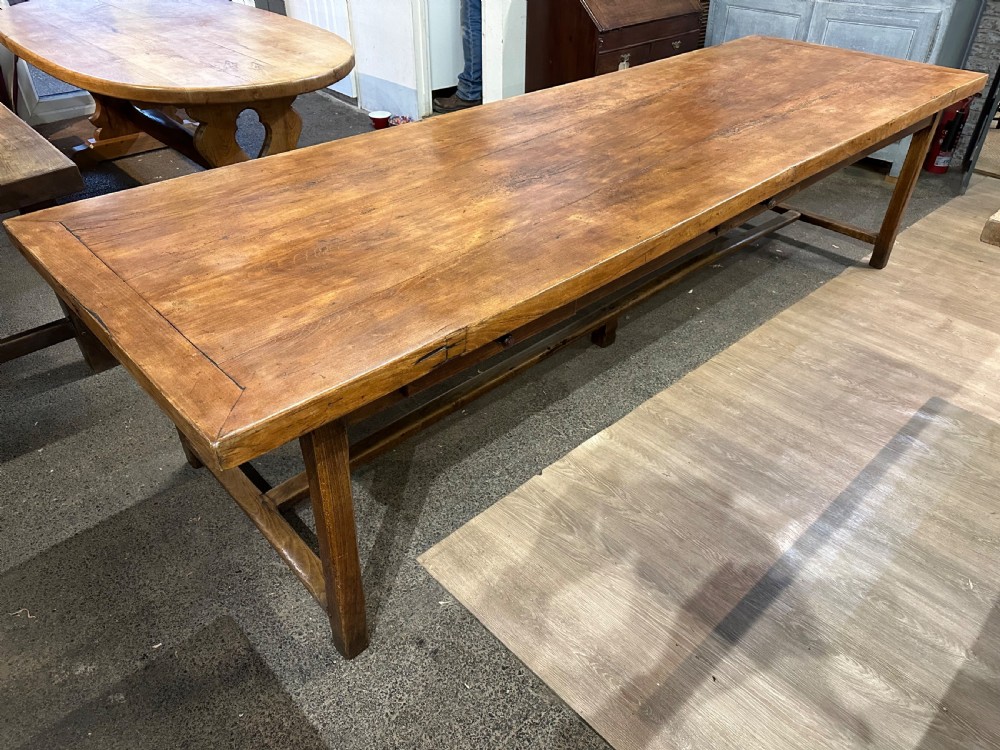 Early 19th Century Beech Farmhouse Table View III