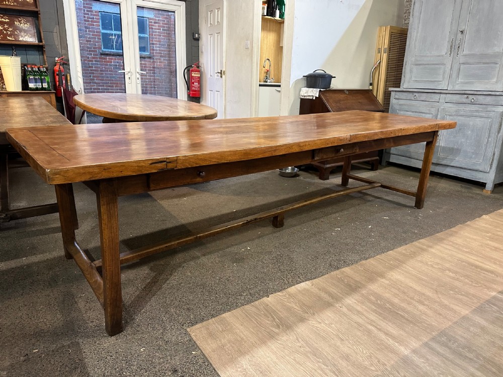 Early 19th Century Beech Farmhouse Table View IV