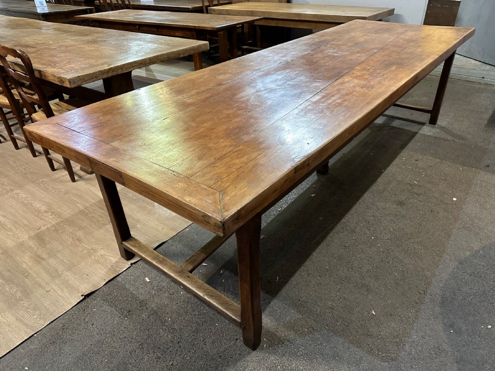Early 19th Century Beech Farmhouse Table View V