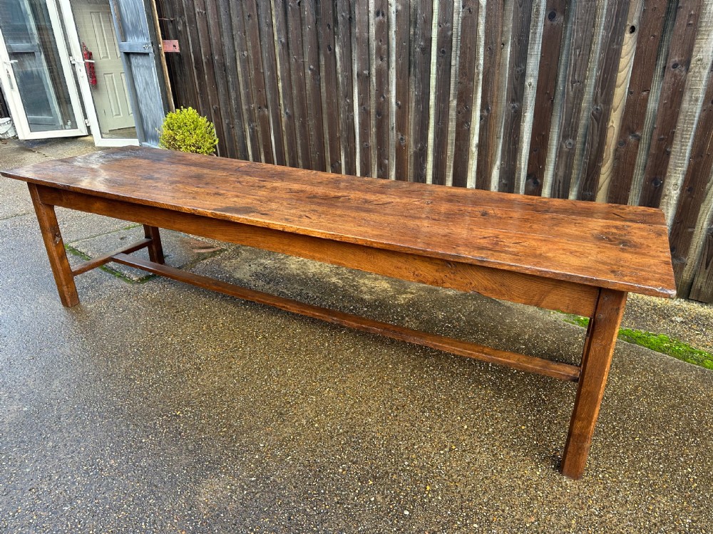 18th Century Large Oak Farmhouse Dining table View V