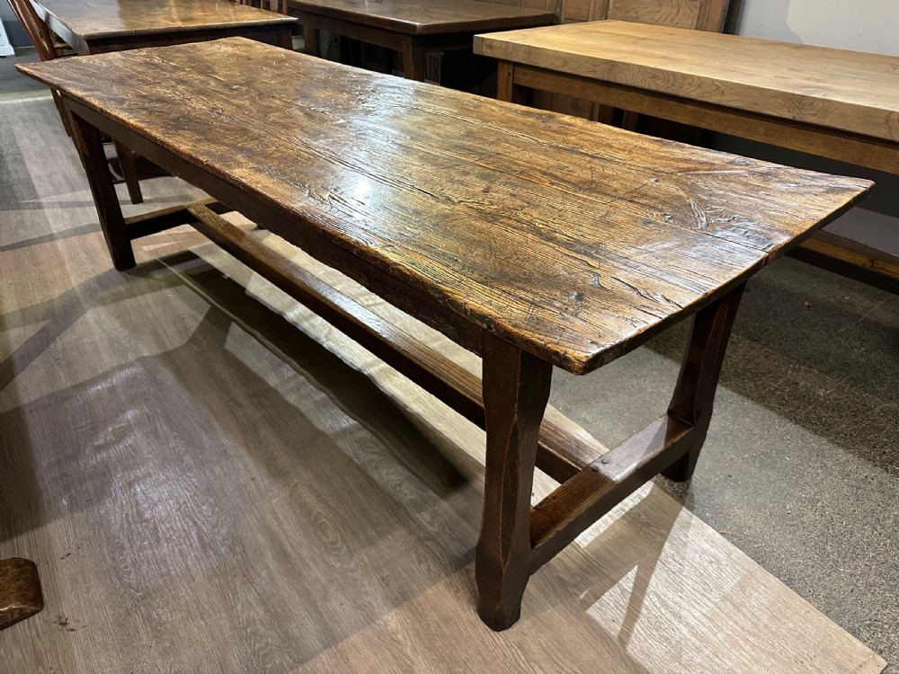 18th Century Welsh Elm 8FT Farmhouse Table View V
