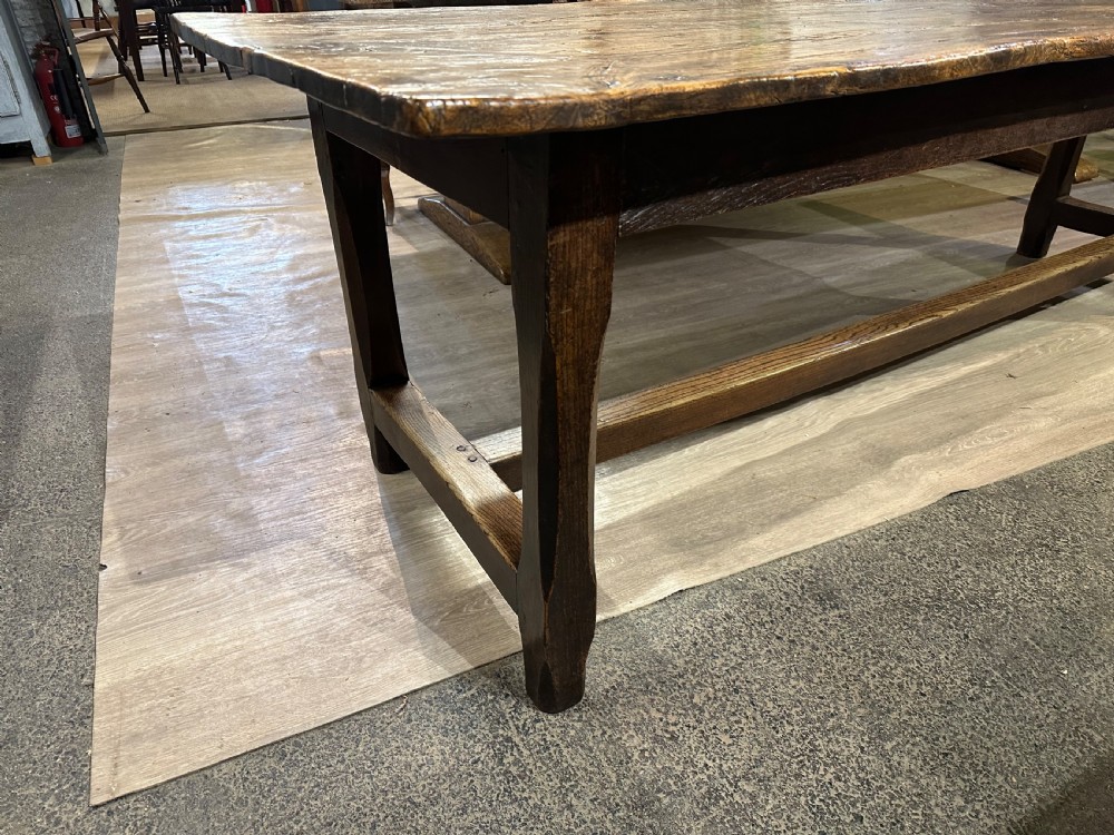 18th Century Welsh Elm 8FT Farmhouse Table View VII