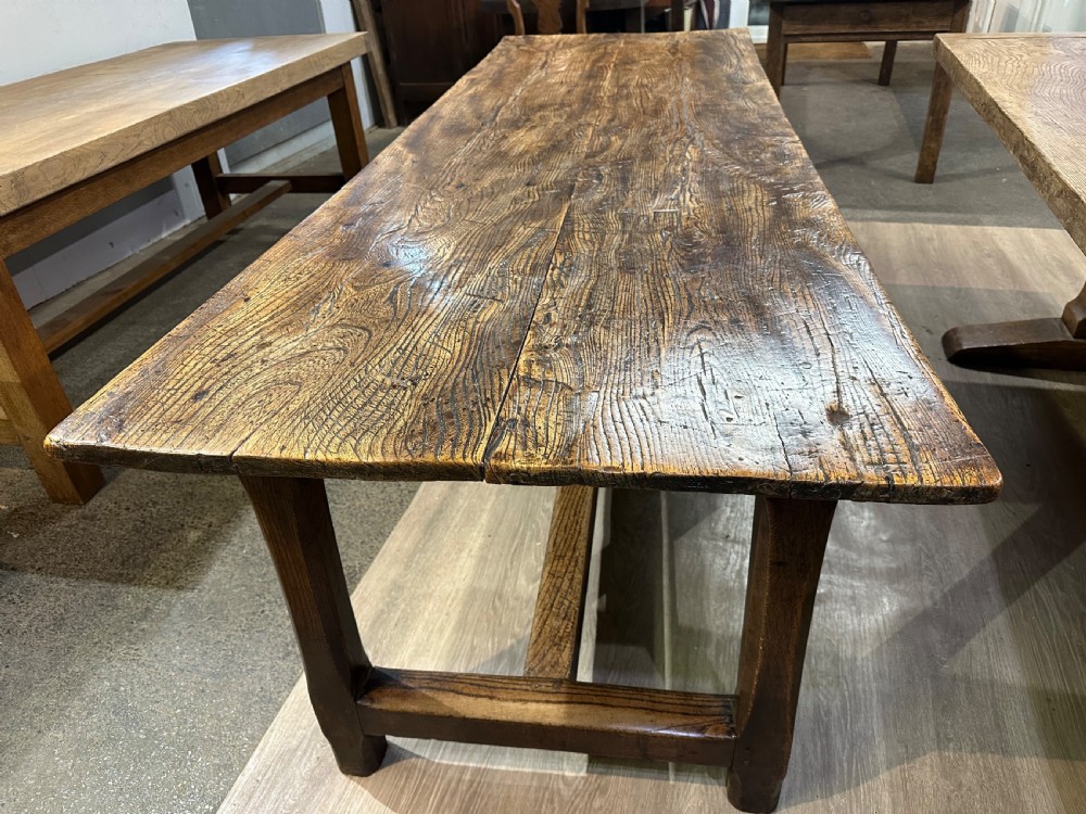 18th Century Welsh Elm 8FT Farmhouse Table View VIII