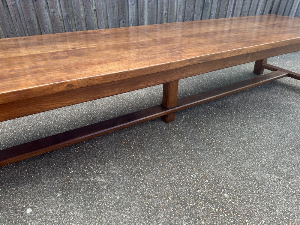 Early 20th Century Large Oak French Farmhouse Table  View IV