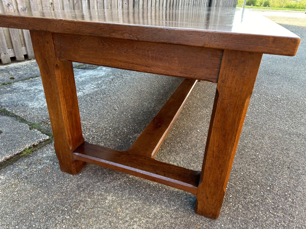 Early 20th Century Large Oak French Farmhouse Table  View V