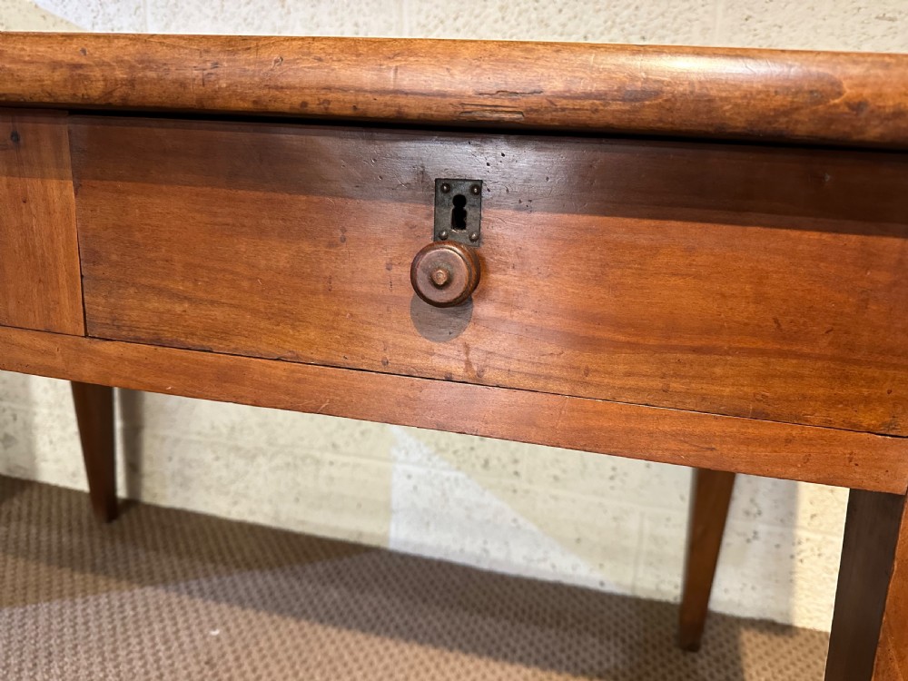Early 19th Century Cherry Two Drawer Table View III