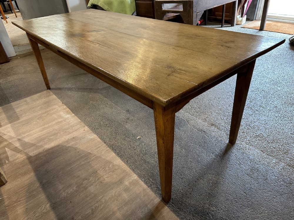 19th Century Oak Twin Plank Farmhouse Table View II