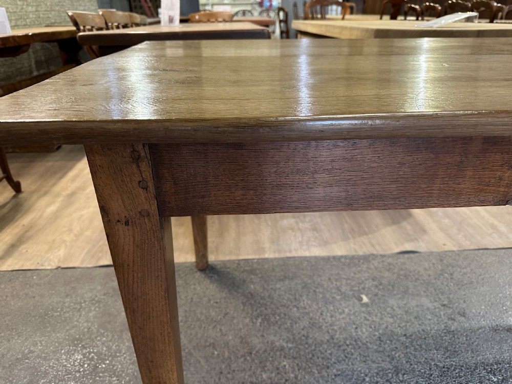 19th Century Oak Twin Plank Farmhouse Table View IV