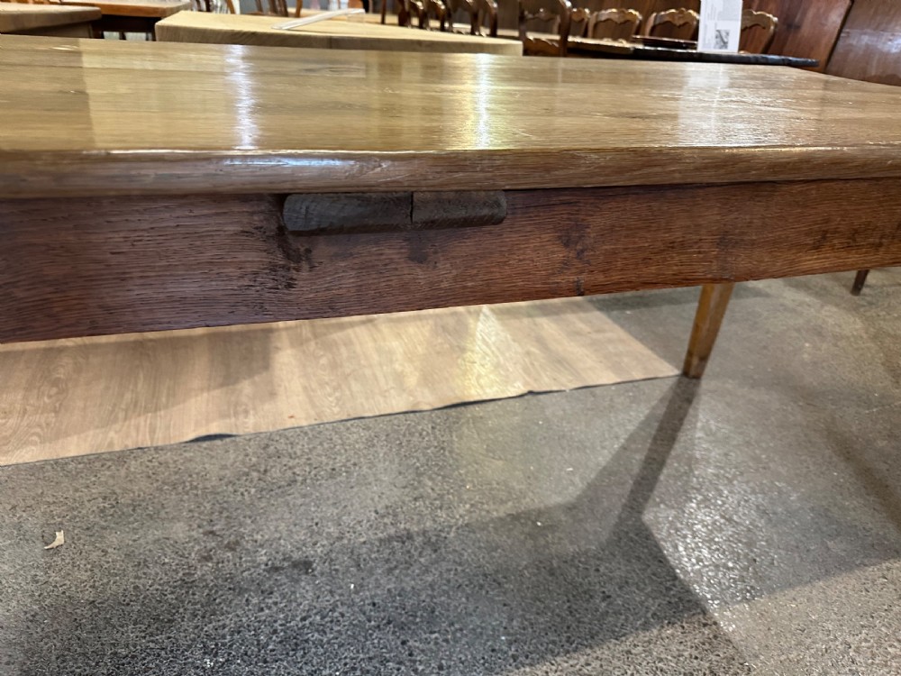 19th Century Oak Twin Plank Farmhouse Table View V