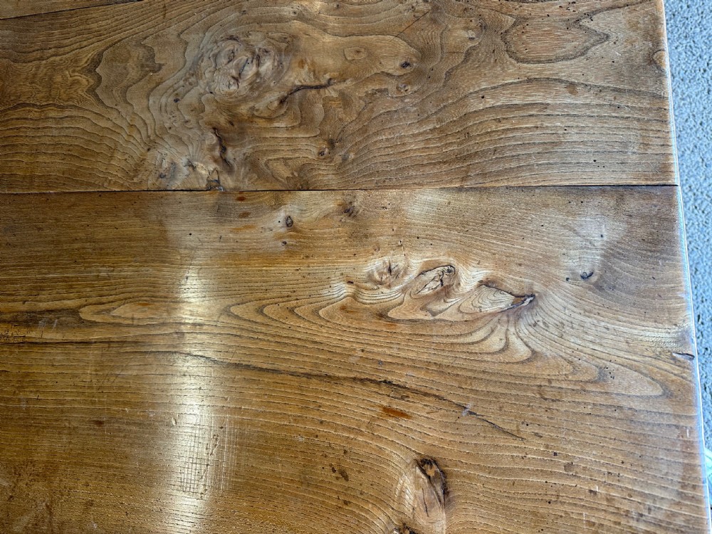  Antique Normandy Elm Farmhouse Table View III