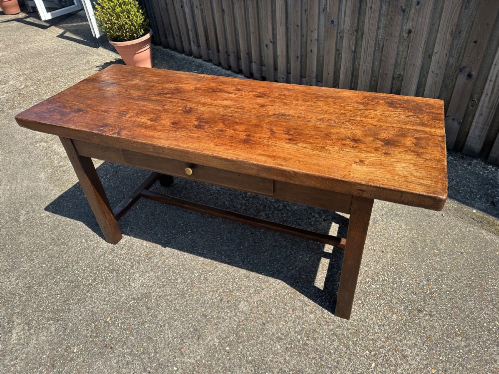 Antique Elm Farmhouse Table  View III