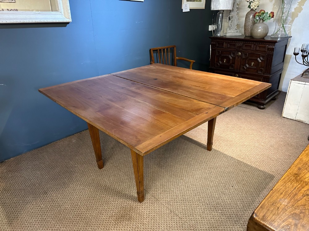 Antique Cherry Extending Square Table  View III