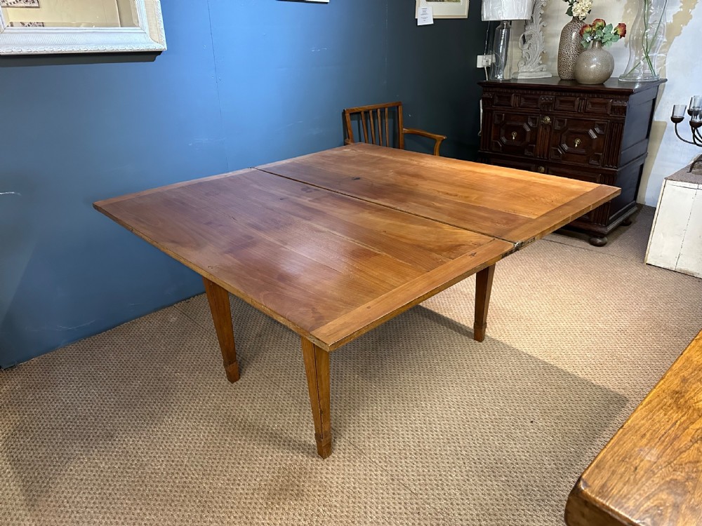 Antique Cherry Extending Square Table  View IV