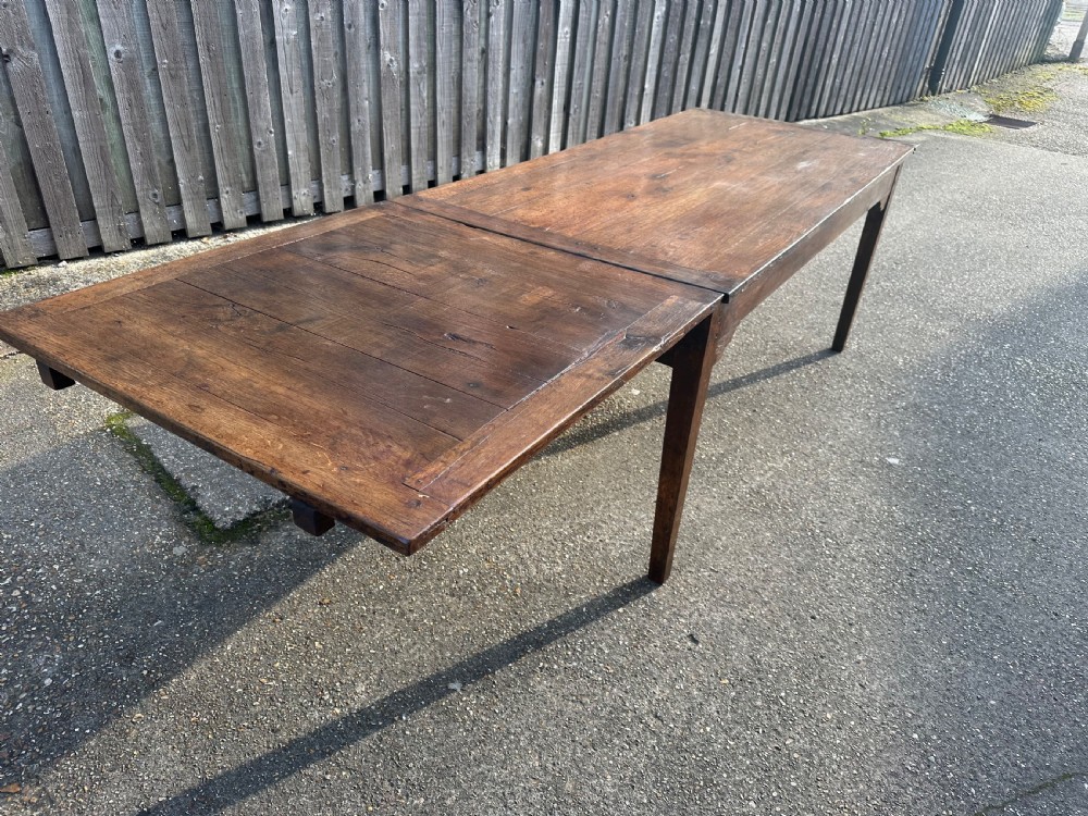 Antique Rustic Oak Single Extending Table View III