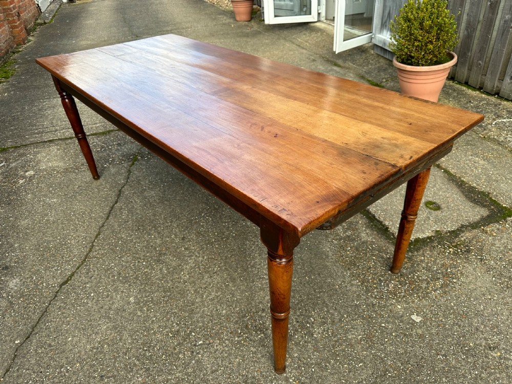 Antique Cherry Dining Table with Bread slide View III