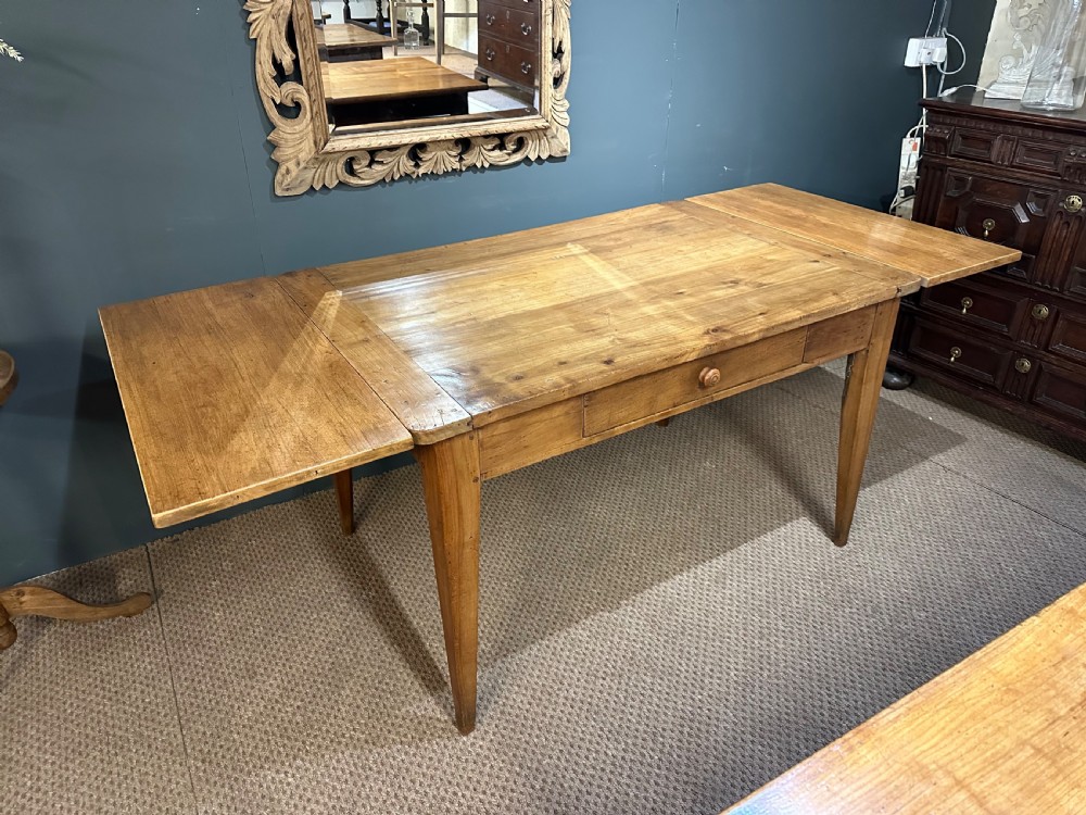 19th Century Cherry Table With Extension Leaves View II