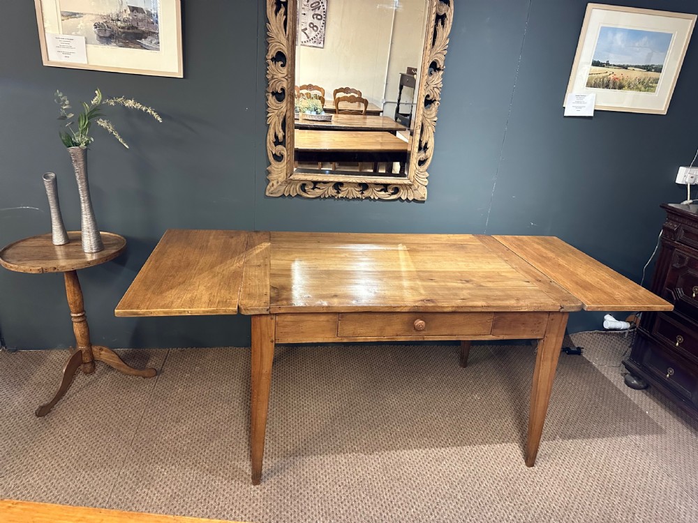 19th Century Cherry Table With Extension Leaves View III