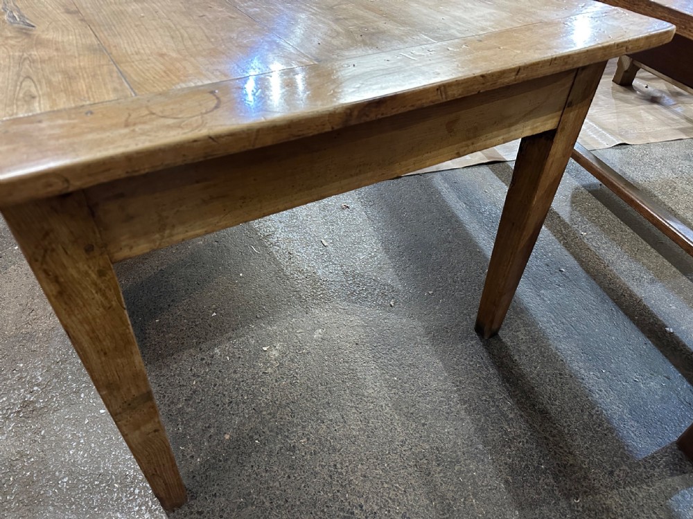 19th Century Large Cherry Farmhouse Table View II