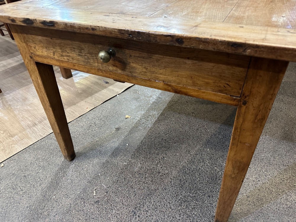 19th Century Large Cherry Farmhouse Table View IV