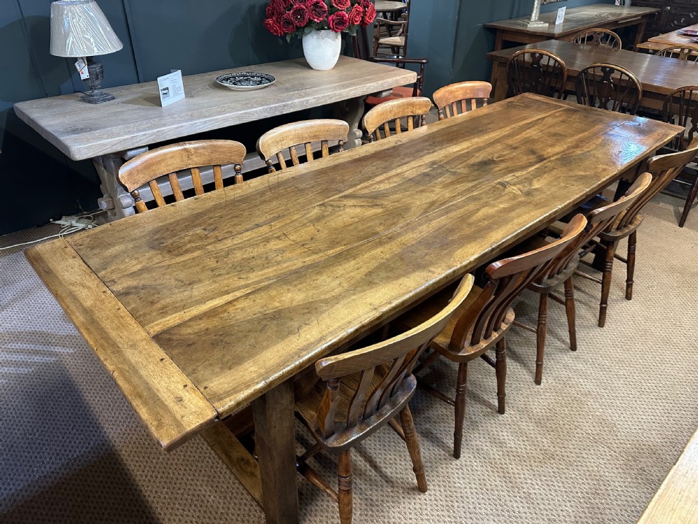 19th Century Walnut Farmhouse Table  View V