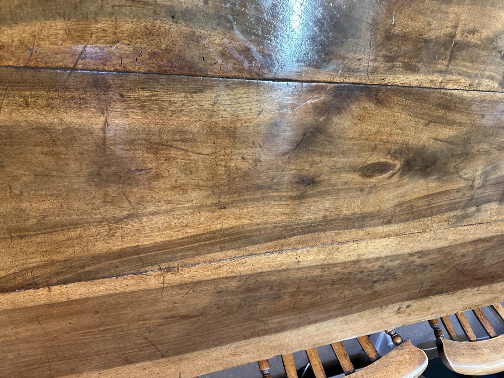 19th Century Walnut Farmhouse Table  View VI